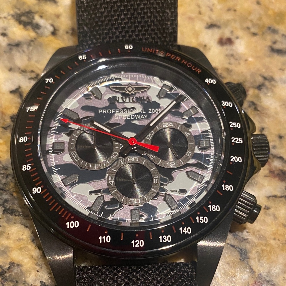Invicta Speedway Arctic Camouflage Quartz Chronograph Men’s Watch